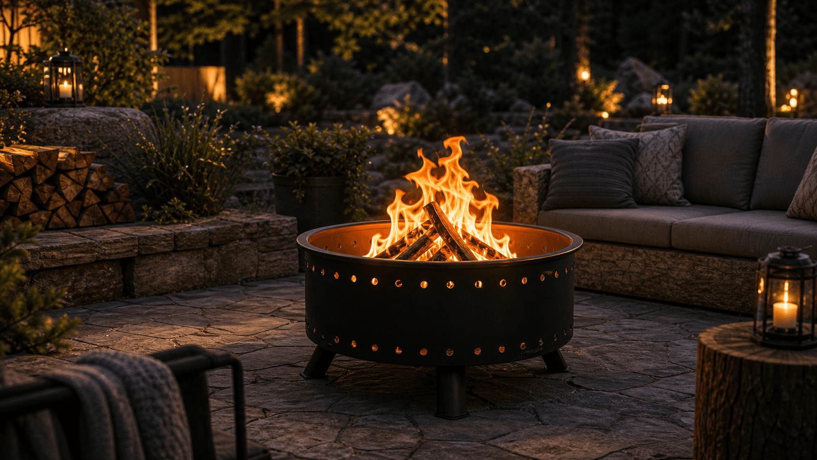 Backyard & Patio outdoor fire product application