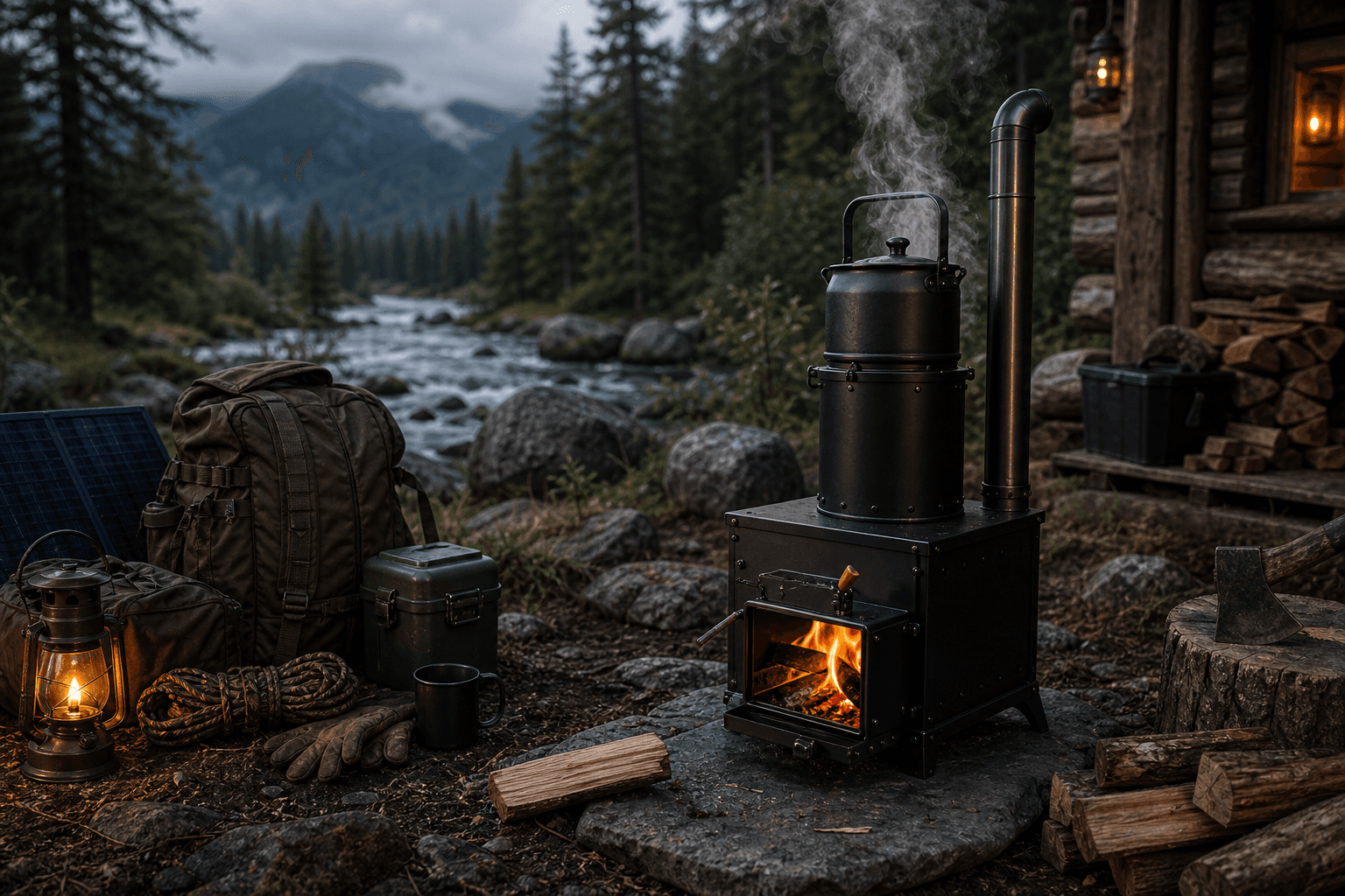 Off-grid Use outdoor fire product application