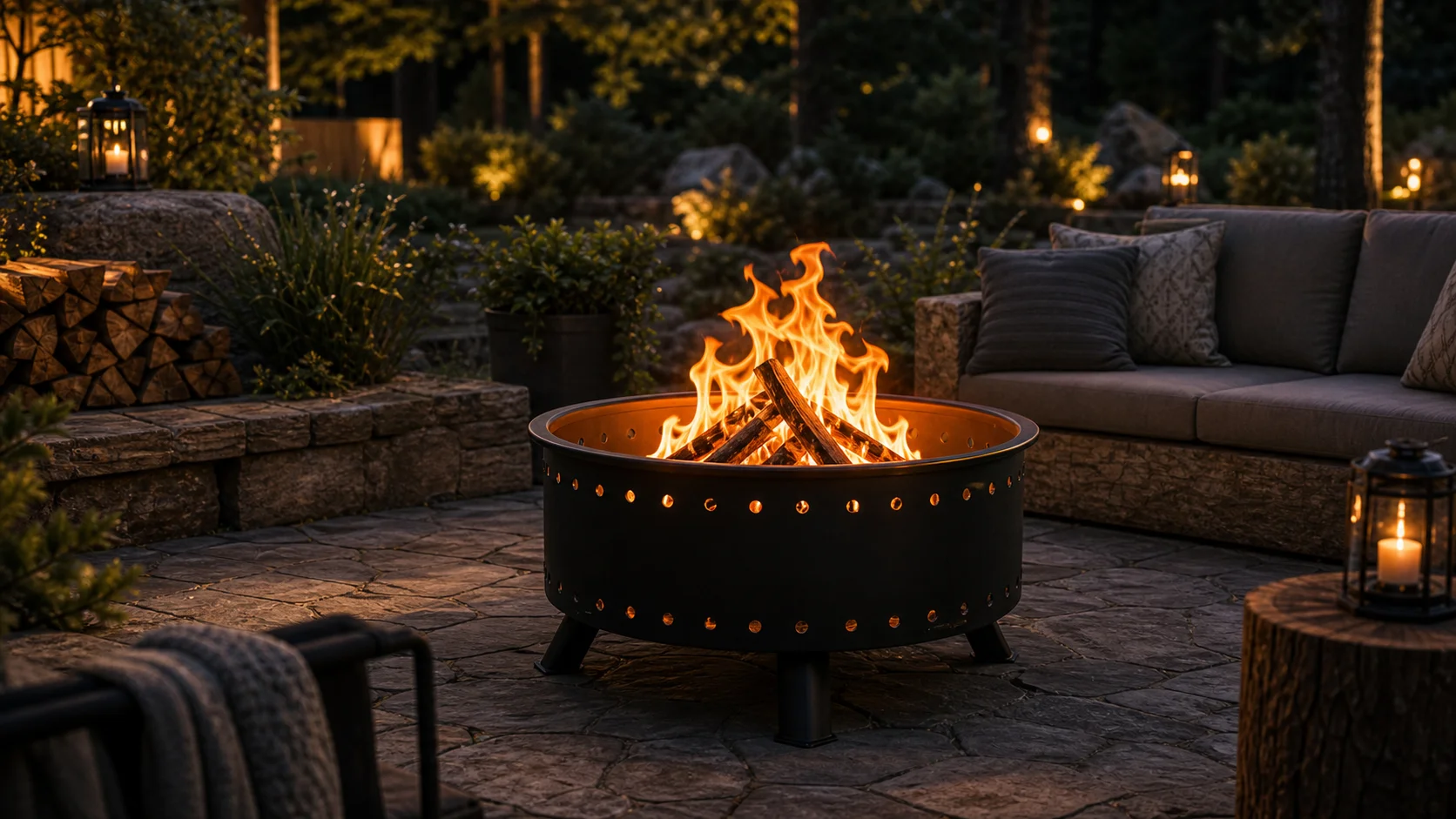 Backyard & Patio outdoor fire product application
