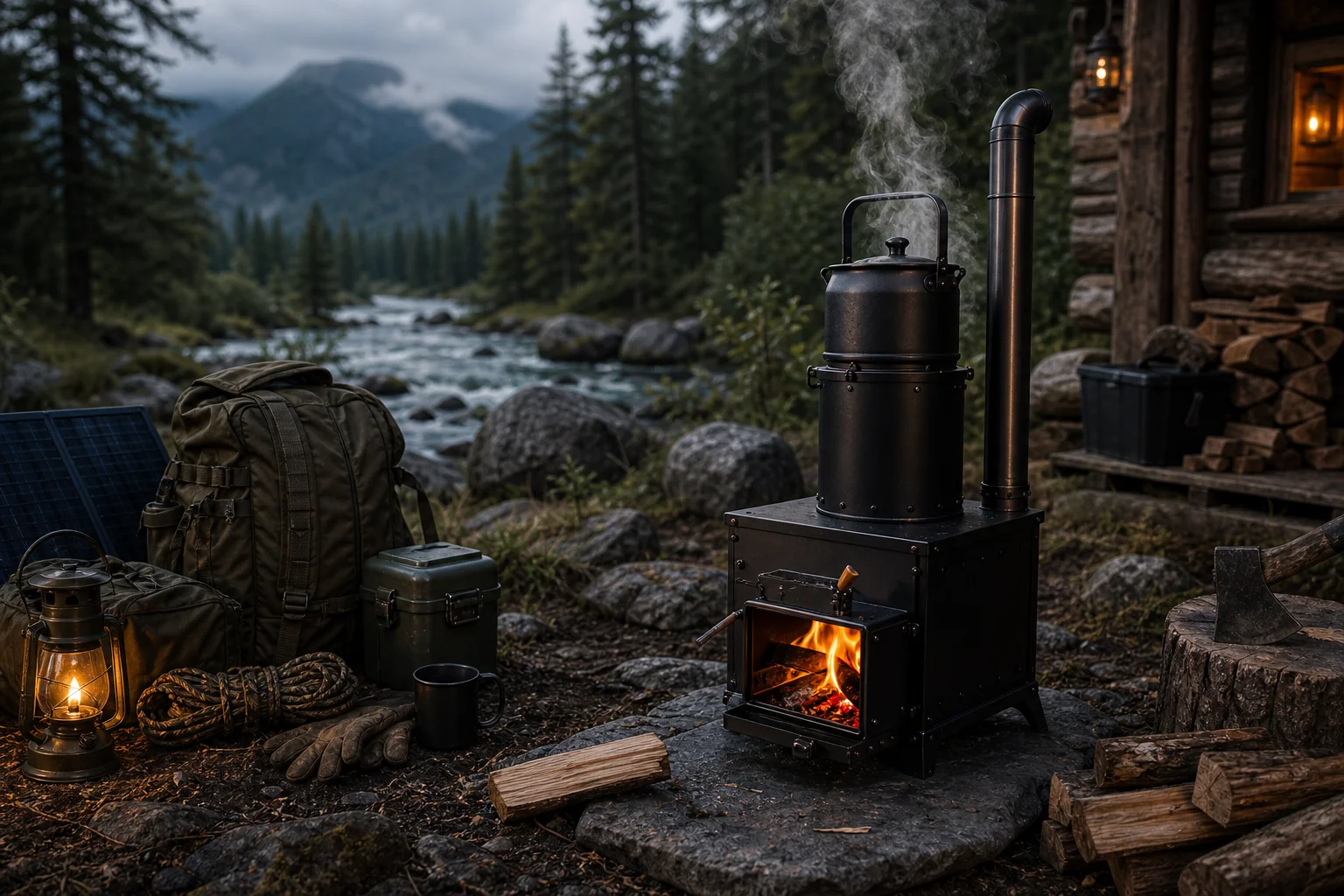Off-grid Use outdoor fire product application